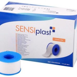 Przylepiec mocujący z tkaniny SENSIplast 2,5 cm x 5 m 12 sztuk