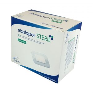 Opatrunek włókninowy z wkładem chłonnym elastopor STERIL  5x7,2