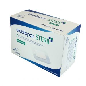 Opatrunek włókninowy z wkładem chłonnym, jałowy elastopor STERIL Zarys 8x10