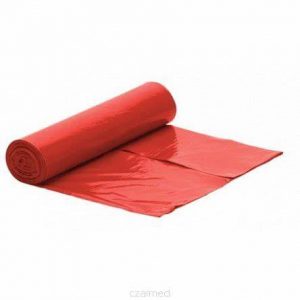 Worki na odpady medyczne czerwone 120 L 25 szt/op.