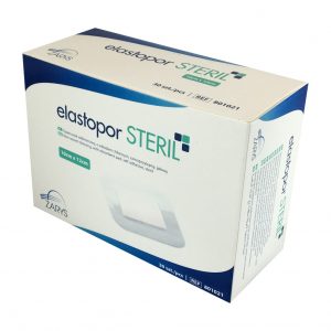 Opatrunek włókninowy z wkładem chłonnym elastopor STERIL  10 x 12