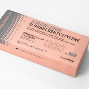 Śliniaki dentystyczne z kieszenią łososiowe 50szt Mustaf