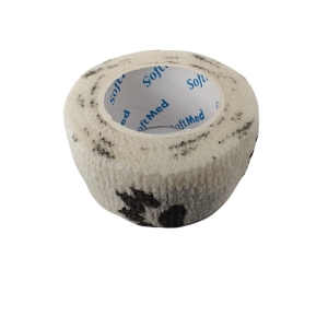 Bandaż kohezyjny samoprzylepny 2,5cm x 4,5m białe łapki