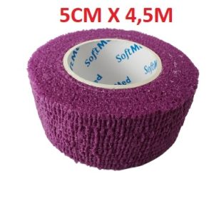 Bandaż kohezyjny samoprzylepny 5cm x 4,5m fioletowy