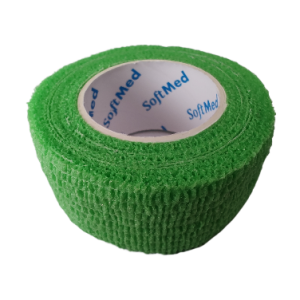 Bandaż kohezyjny samoprzylepny 2,5cm x 4,5m zielony